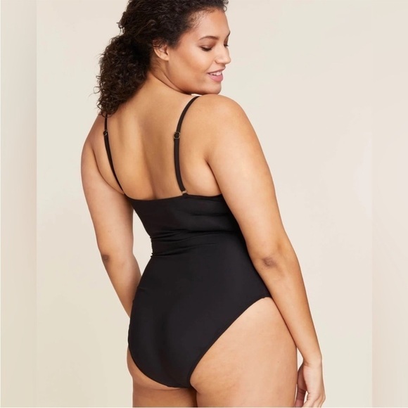 NWT Andie Amalfi Black One Piece Swimsuit Full Coverage - Picture 1 of 2